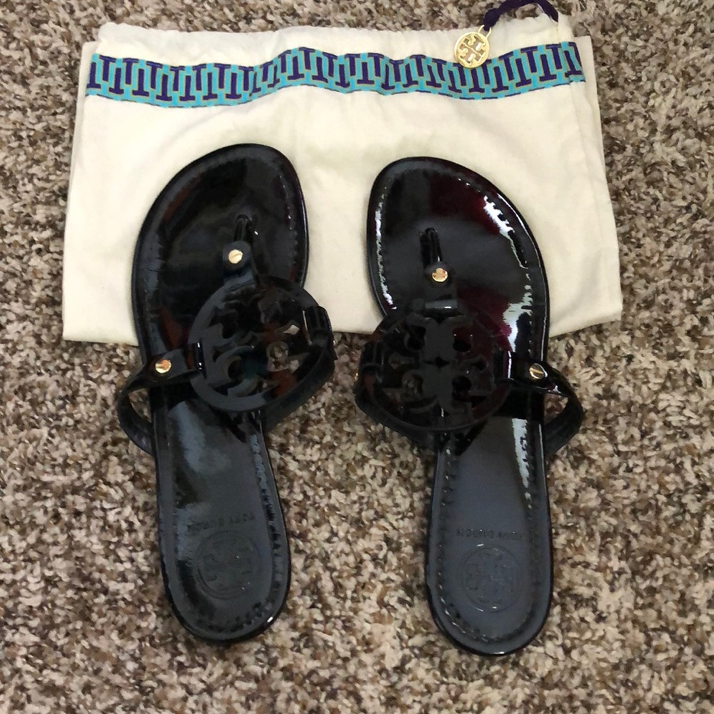 Tory Burch black leather sandals!